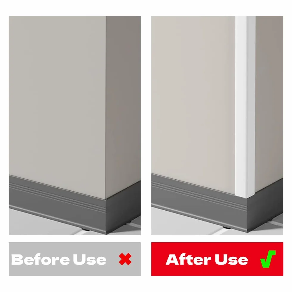 Cantos Autoadhesivos Protector Esquinas Pared Moldura Decorativa Adhesiva Blanco 4cm×5m