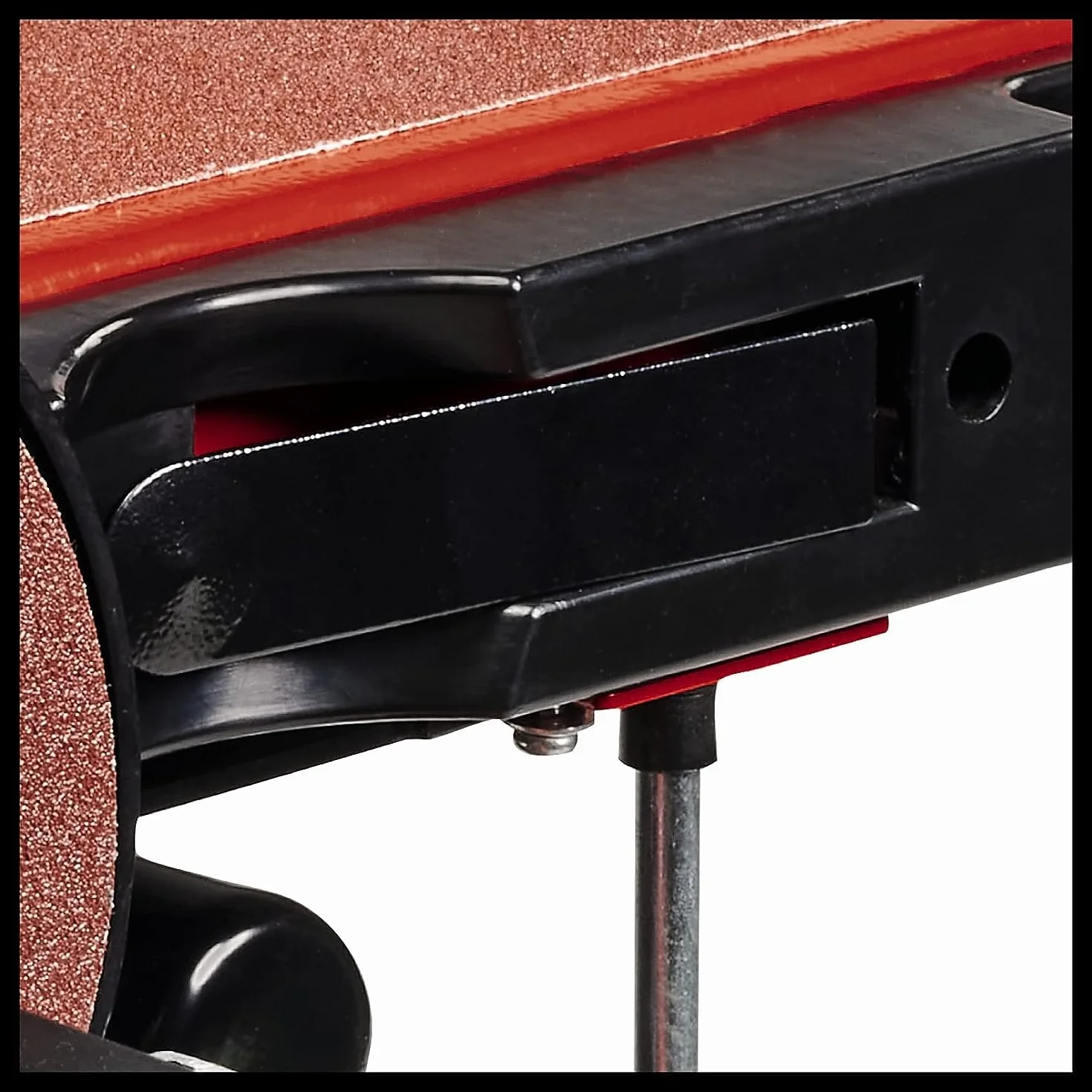 Einhell Esmeriladora de disco y banda vertical TC-US 380 (380 W, vel. de banda de lijado 292 m/min, disco de lijado vel. 1450 min-1, incl. 1 banda de lijado K80 y 1 papel de lija de disco K 80)