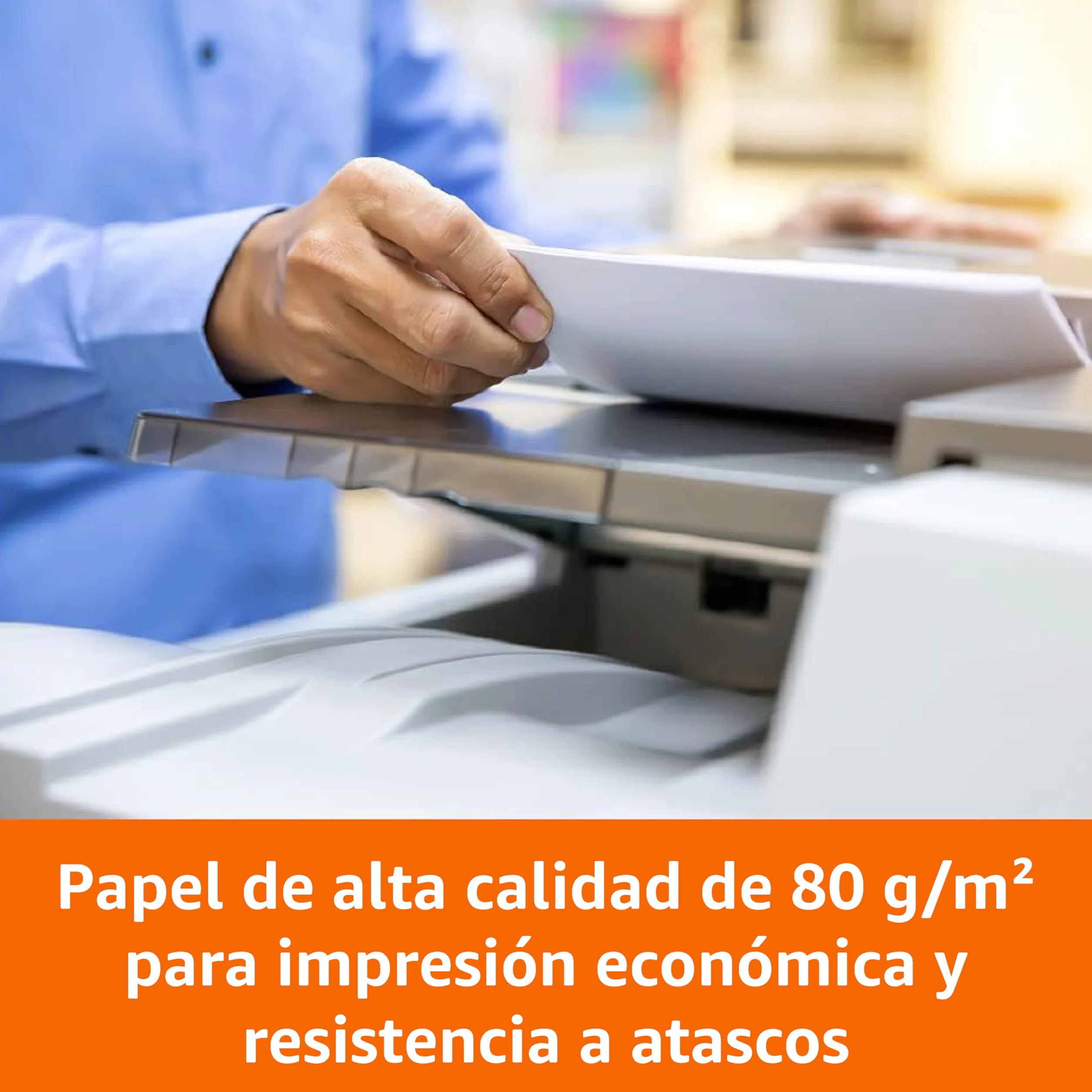 Amazon Basics Papel multiusos A4 80gsm 2500 Unidad Blanco