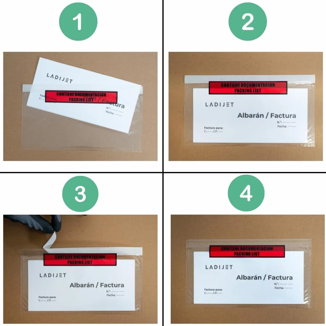 Docufix Sobres Portadocumentos Adhesivos A6 A5 A4 DL Transparente Plástico 100 sztuk