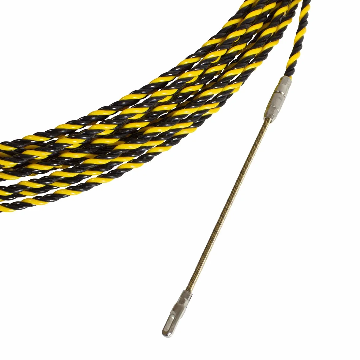 Guia Pasacables Profesional Triple Trenzada con Tubo Organizador Guarda Guia 7mm con Terminales Intercambiables Electricista Profesional para Pasar Cables Paredes, Pisos y Conductos PET (30 Metros)