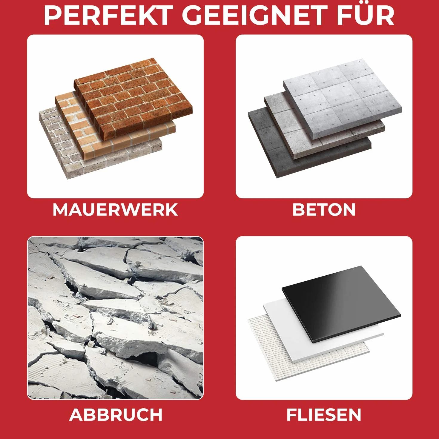 SCHWABENBACH® SDS Max - Juego de cinceles 3 piezas, 25 mm + 50 mm, cincel puntiagudo, extremadamente robusto, compatible con Bosch Hilti Metabo