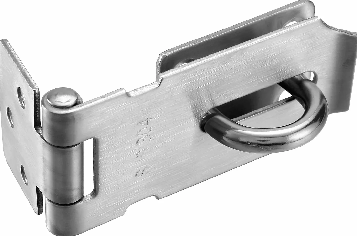 MXDZSW - Cerrojo de seguridad de acero inoxidable 304 de 3 pulgadas, cierre de seguridad para puerta, cierre de seguridad de 2 mm de grosor, acabado cepillado con tornillos