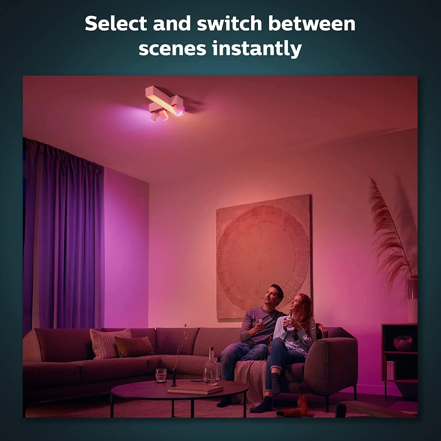 Philips Hue - Dimmer Switch, Regulador inteligente inalambrico para sistema iluminación Hue, para iluminación de interior, sala de estar, dormitorio.-