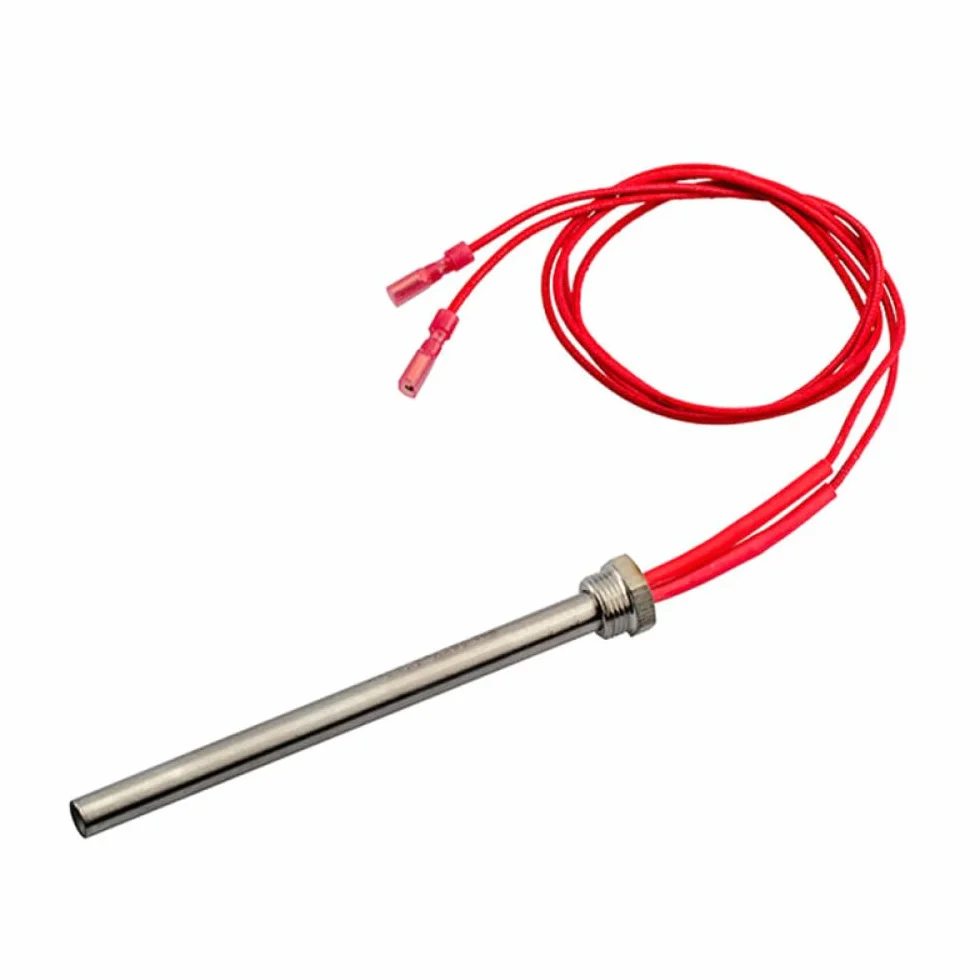 Encendedor de encendido de 220 V 300 W, varilla caliente, elemento calentador de estufa de pellets de madera, bujía de arranque para dispositivo de calefacción, 150 mm (longitud), rosca M16 y paso de