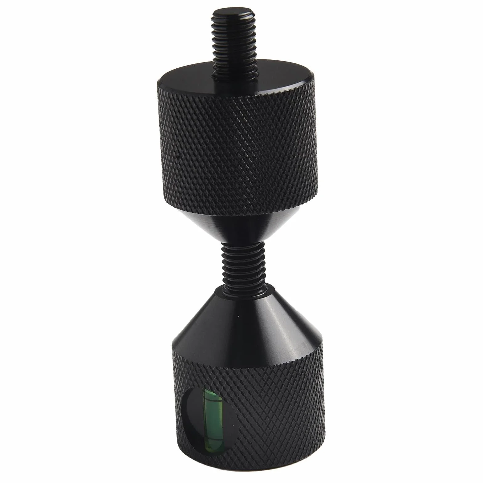 Juego de pines de dos agujeros de brida, nivel de aluminio para alineación de tuberías, herramienta de posicionamiento industrial de agujeros de 1-1/8 pulgadas (negro)