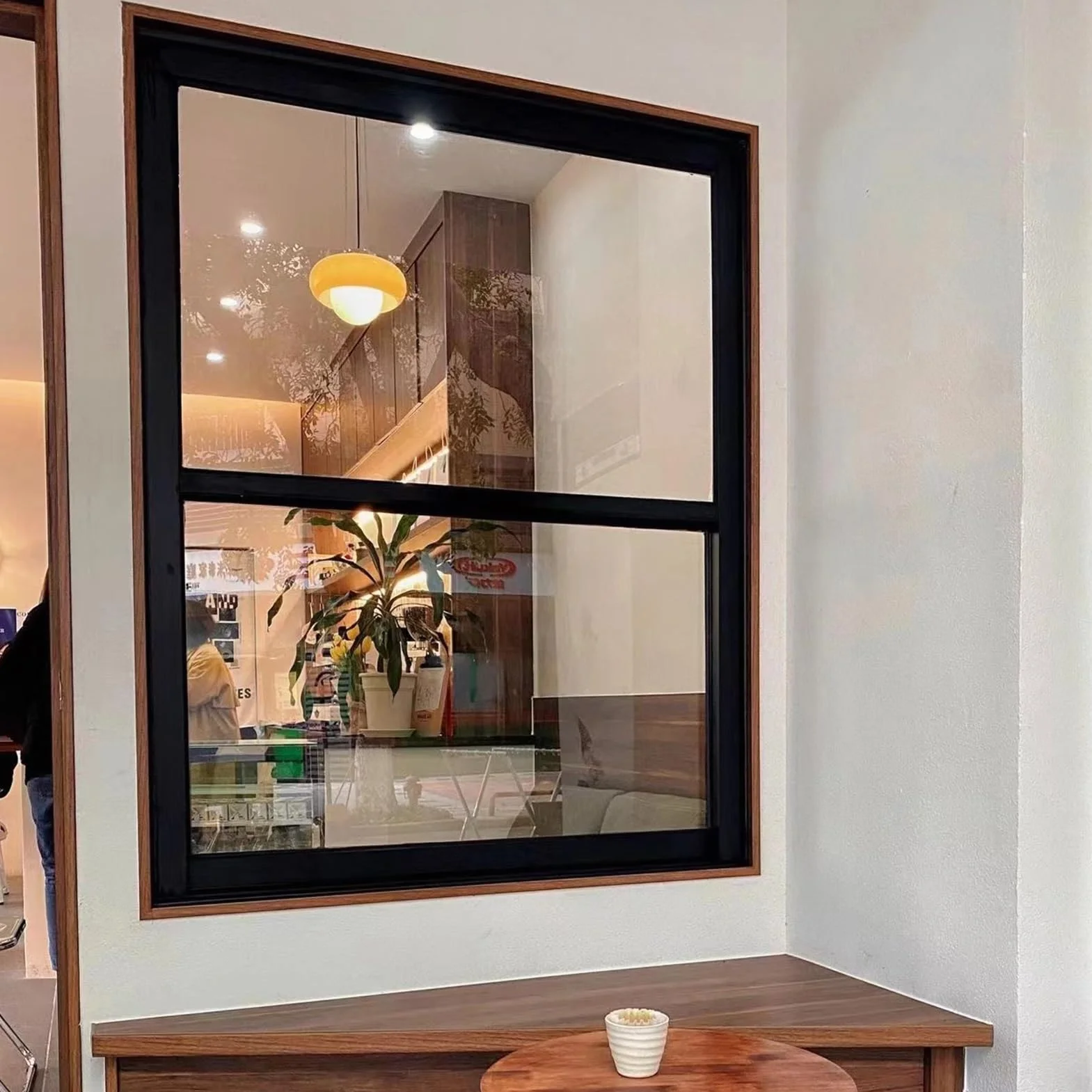 Salas Ventanas, Abra La Ventana Deslizante Vertical del Sótano, Ventana De Vidrio Servicio Camión Comida con Inclinación Inferior para Mejoras En El Hogar(80x120cm)