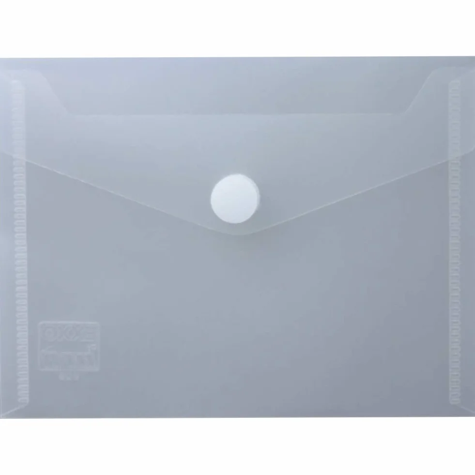 90861 - Sobre portadocumentos (cierre de velcro, A6, 10 unidades), transparente