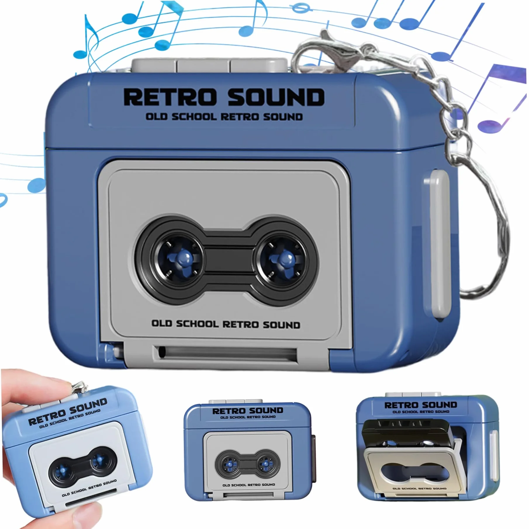 Retro Mini Cassette Player Recorder with Microcassette Player for Music