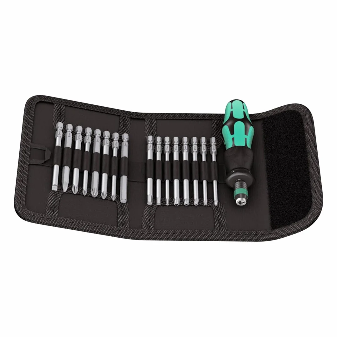 Wera - Juego de puntas con pulsador (17 piezas)