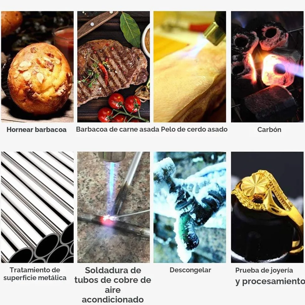 Antorcha de Propano MAPP para Soldadura Fuerte de Fontanería - Piezoeléctrica, Utilizada para Soldar y Quitar Pintura - Excluye Cilindro de Gas