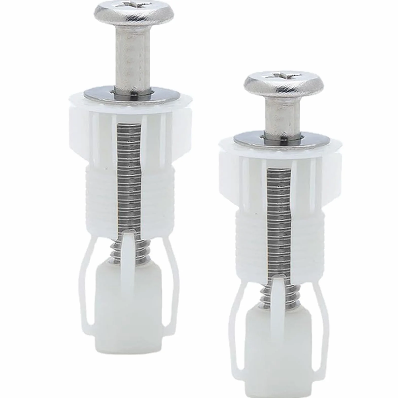 Tornillos Tapa WC Universal Nailon Fijación Bisagra Asiento Inodoro 2 Piezas