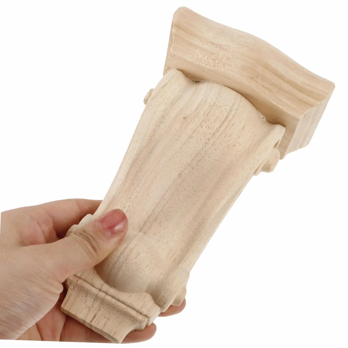Ménsulas de Madera Tallada Estilo Europeo Detalles Hechos a Mano, Diseño Elegante y Fácil Instalación para Chimeneas y Muebles, Pack de 2 Unidades