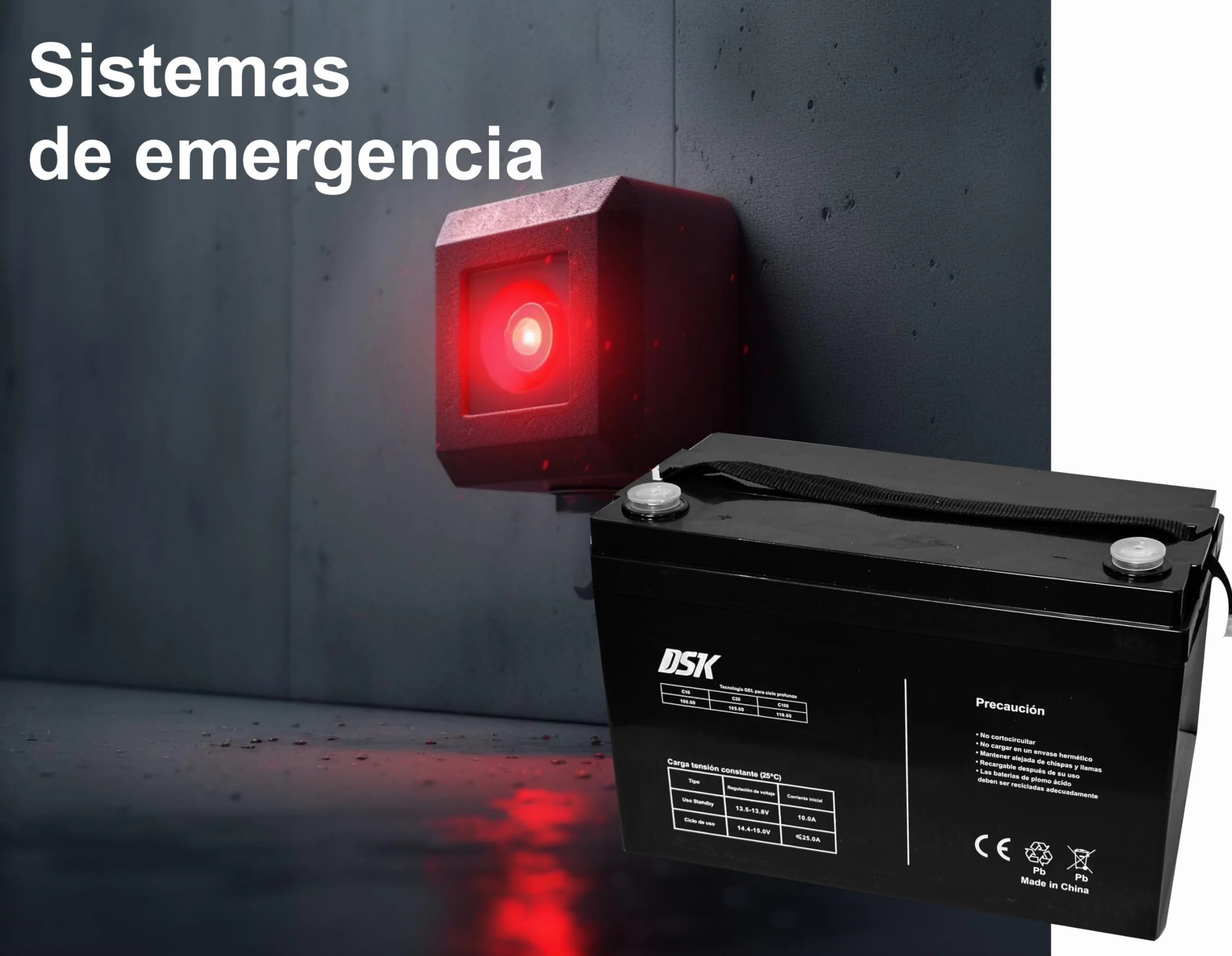 DSK Batería de Plomo AGM Sellada VRLA 12V 18Ah Recargable sin Mantenimiento para Alarmas, Seguridad, Juguetes Eléctricos y SAI. Alta durabilidad larga vida útil. Compatible con terminales F1 y F2