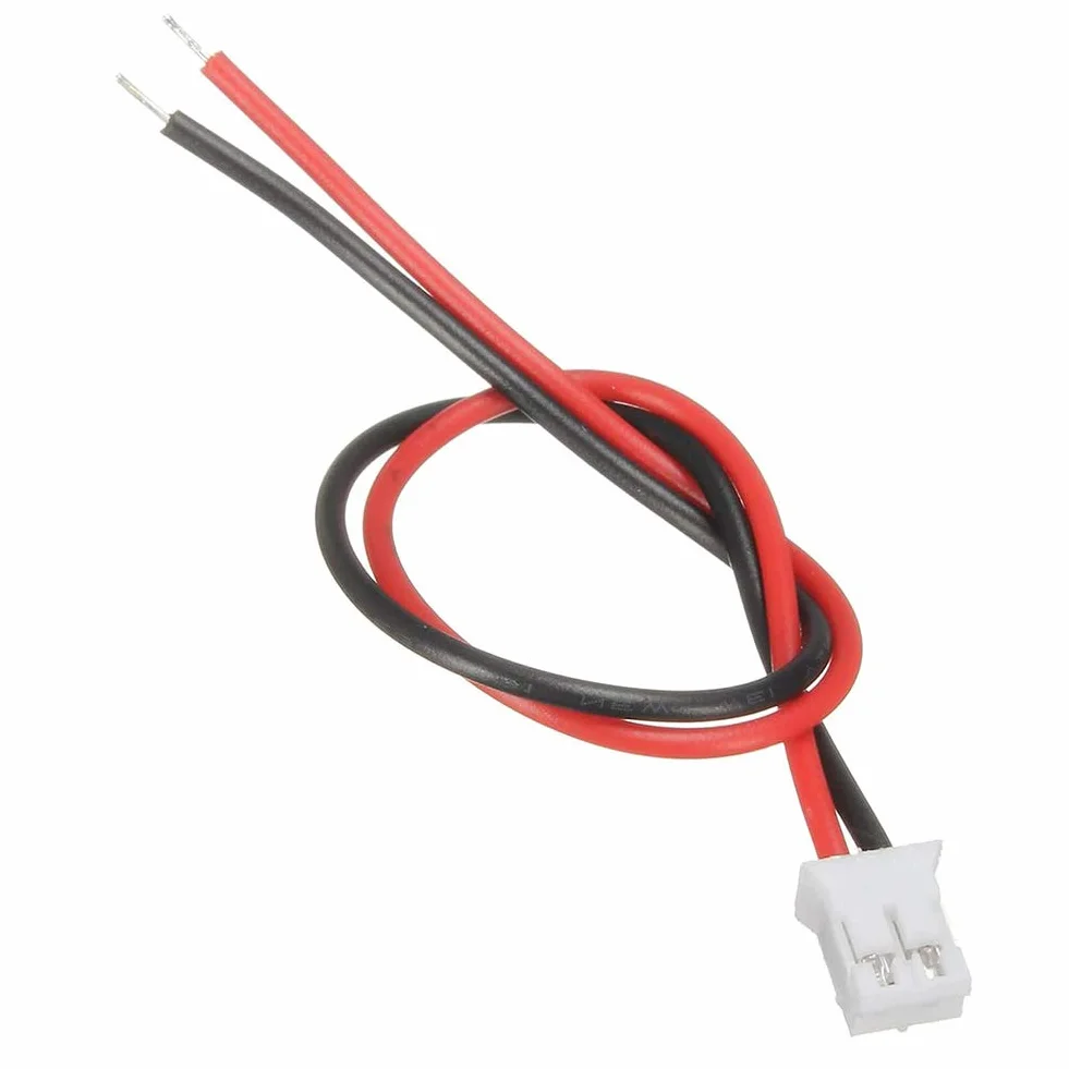 YIXISI 20 Pares Micro Conector JST-PH 2.0 2-Pines Enchufe Macho y Cable 10cm