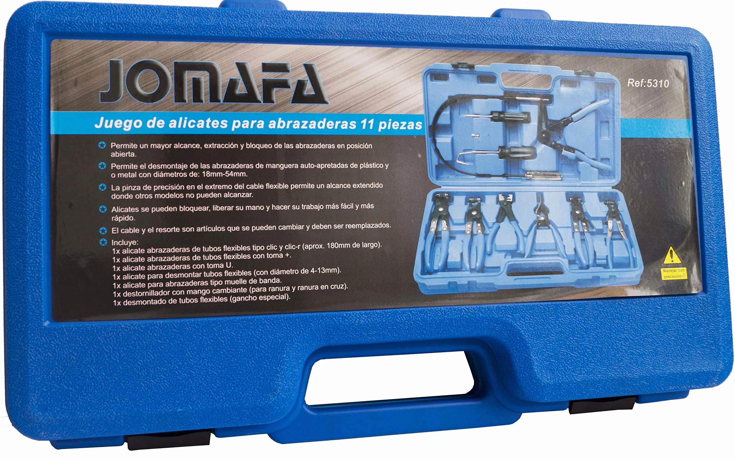 JOMAFA - JUEGO DE ALICATES PARA ABRAZADERAS CIRCLIP