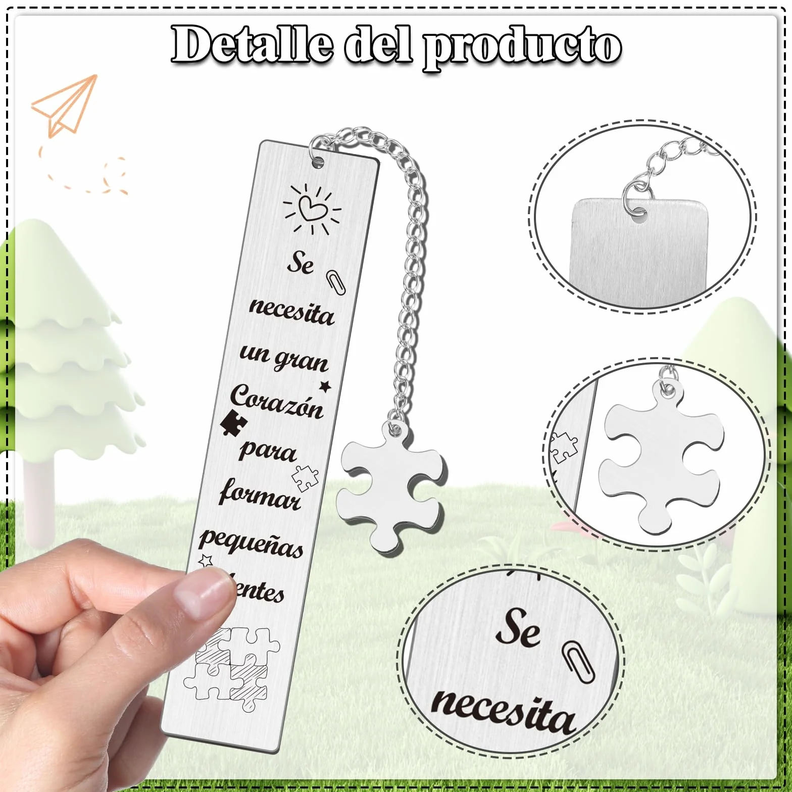 Marcapáginas Gracias Profe Regalo Profesora Infantil Primaria Detalle Fin de Curso