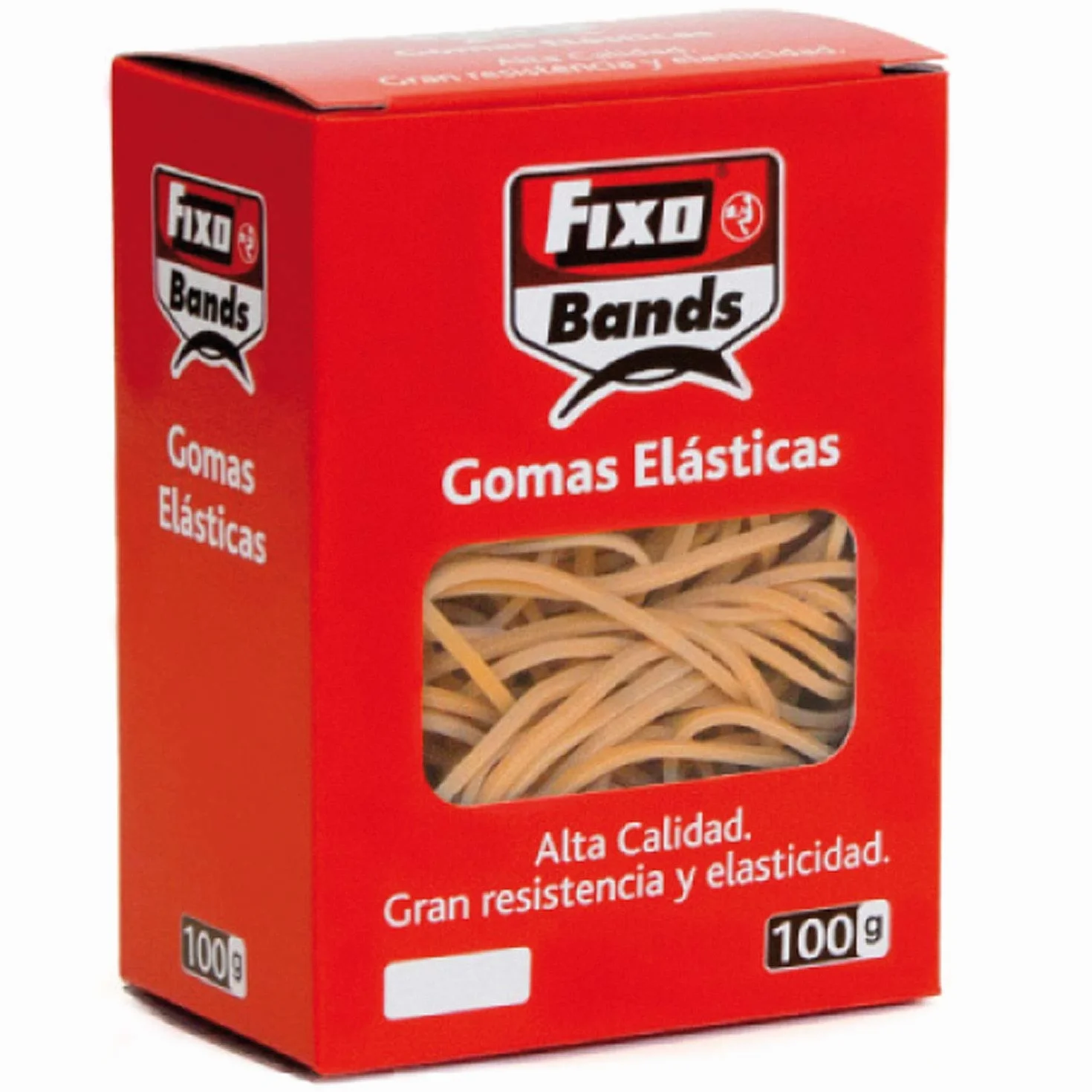 Fixo Bands Caja Gomas Elásticas Nº12 2mm x 12cm 100g Caucho