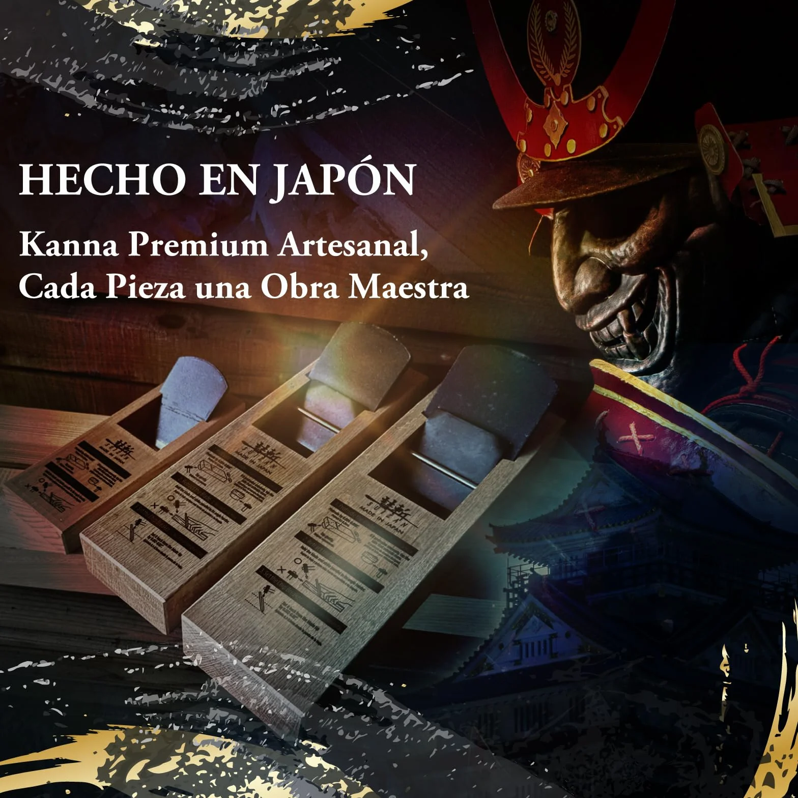 SUIZAN Kanna Cepillo manual japonés 42mm - Herramientas profesionales de carpintería para la madera