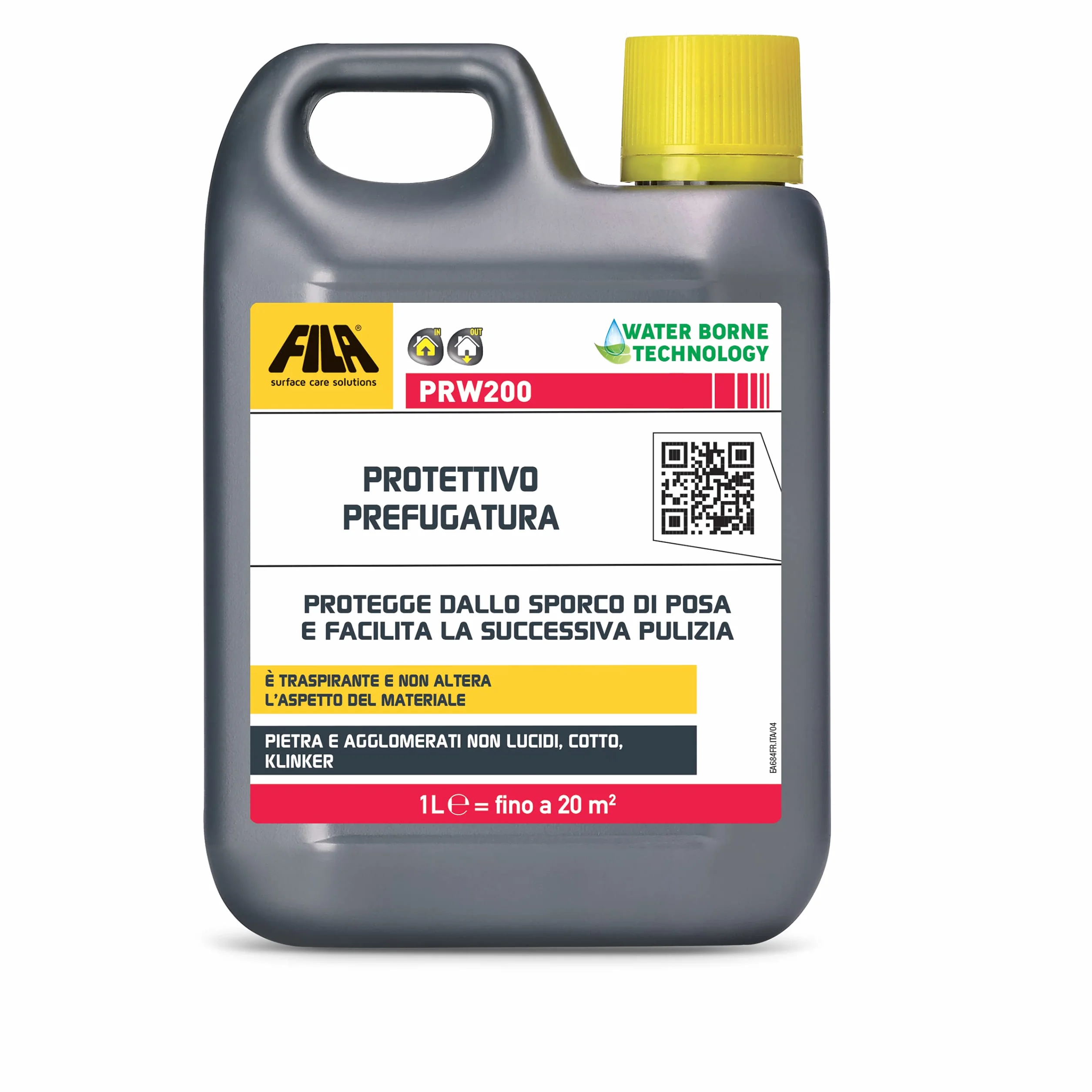 FILA Surface Care Solutions, PRW200, protector impermeable prefugado, facilita la limpieza después de pasar y no altera la apariencia de los materiales, 1 l