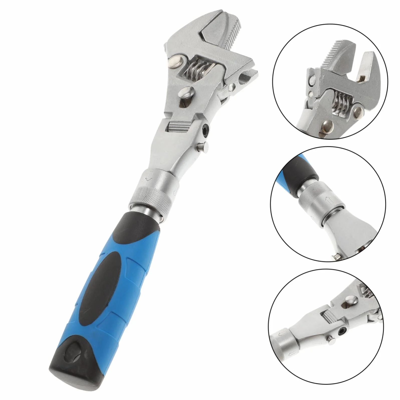DOITOOL Llave de Trinquete Multifuncional Plegable Mango Giratorio 180 Grados, Acero Cromo-molibdeno Resistente y Diseño Telescópico para Mantenimiento Mecánico y Automotriz