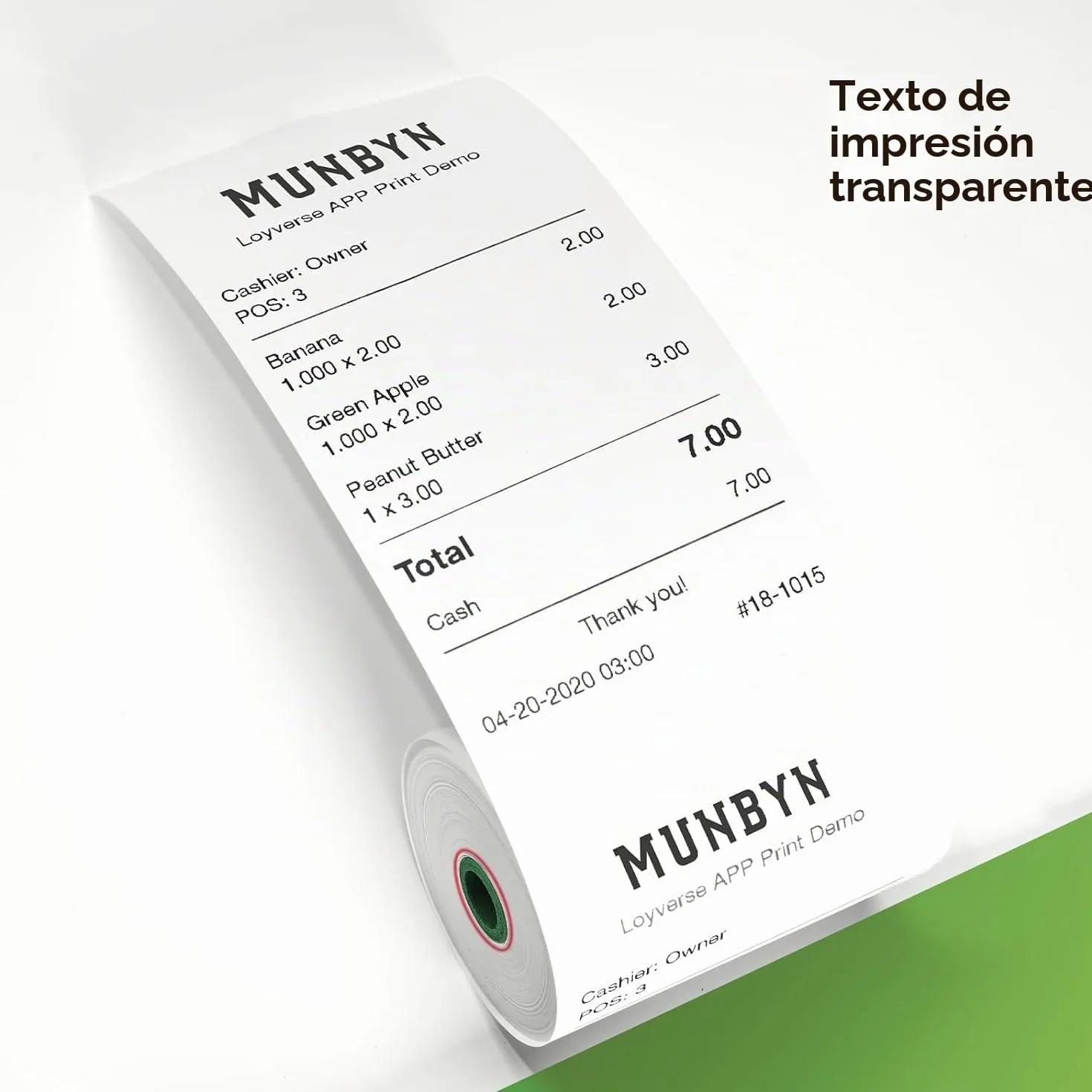 MUNBYN Rollos Papel Térmico 80 mm x 80 mm x 80 m, Rollo Termico de primera para Epson, NetumScan, impresora de recibos de 80 mm y registro POS cuadrado, libre de BPA y certificado FSC [10 Rollos]