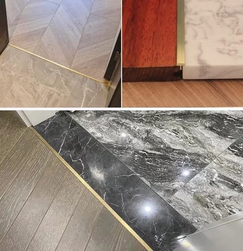 Tira de umbral en T – Barra de latón macizo para borde de alfombra, cubierta de costura de suelo/tira de conexión de hueco para puerta y divisor