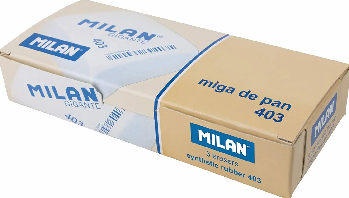 MILAN Caja 3 gomas miga de pan gigantes 403