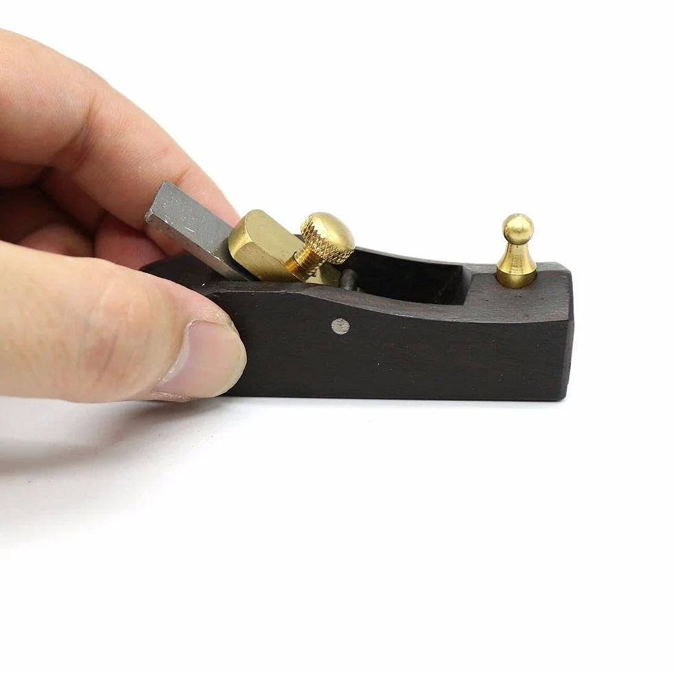 Herramienta de cepillo de carpintería,Mini cepillo Mini cepillos de mano for bricolaje, herramientas de carpintería de ébano for carpintería, juego de 5 piezas o 1 cepillo de mano(A)
