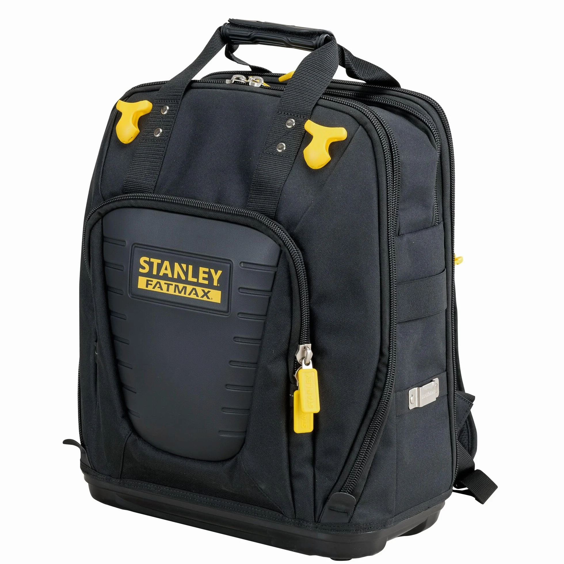 STANLEY FATMAX Mochila de acceso fácil, para herramientas, duradera y espaciosa, compartimento para portátil, múltiples bolsillos, base impermeable, 48x34x19 cm, FMST1-80144