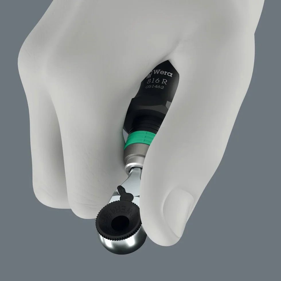 Wera 8011 Carraca de puntas Zyklop Mini 4, 1/4", 1/4" x 50 mm | herramientas manuales para bicicleta
