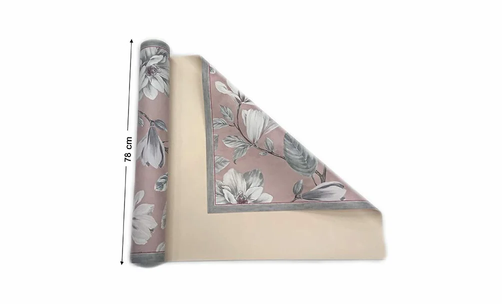 Vilber Magnolia DU 04 155X200 Alfombra, Vinilo, Rosa, 155 x 200 x 0.22 cm