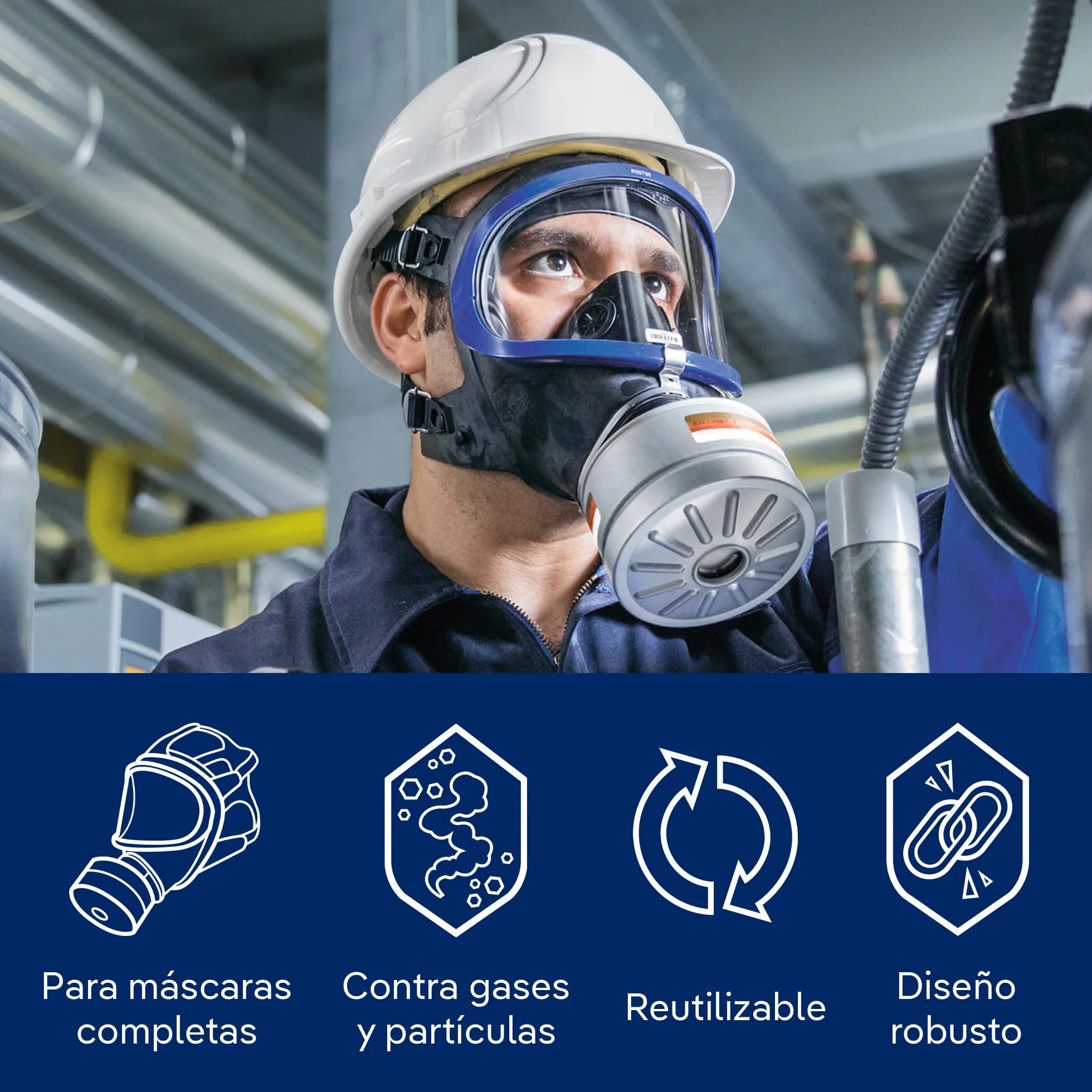 Dräger X-plore Rd40 filtro combinado A2 P3 R D Nuclear | Para gases, vapores, partículas y yodo radiactivo | 1 ud. | Filtro de repuesto para la máscara de protección