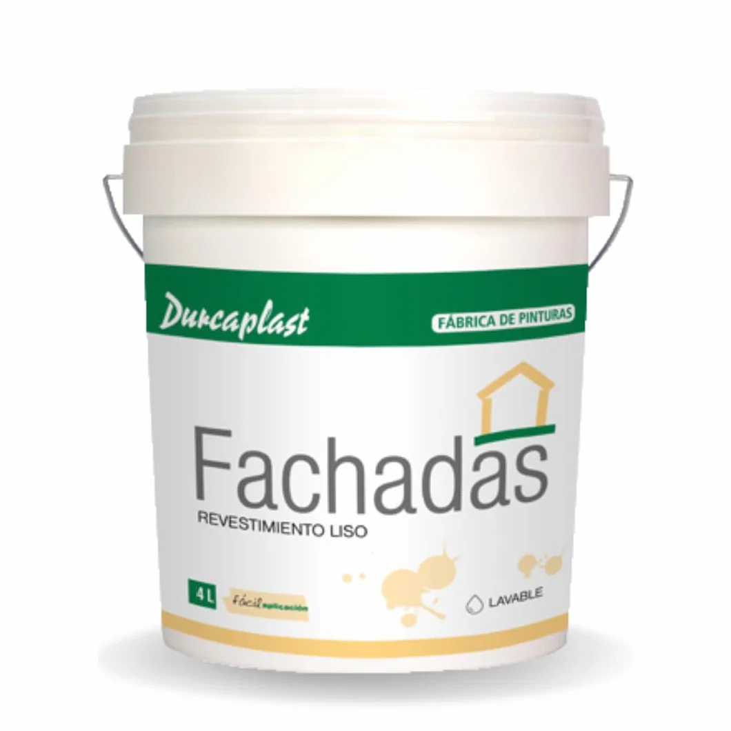 pintura fachadas en colores y aspecto mate. De alta cobertura, extraordinaria resistencia al roce y a la intemperie. (4L, HUESO 1)