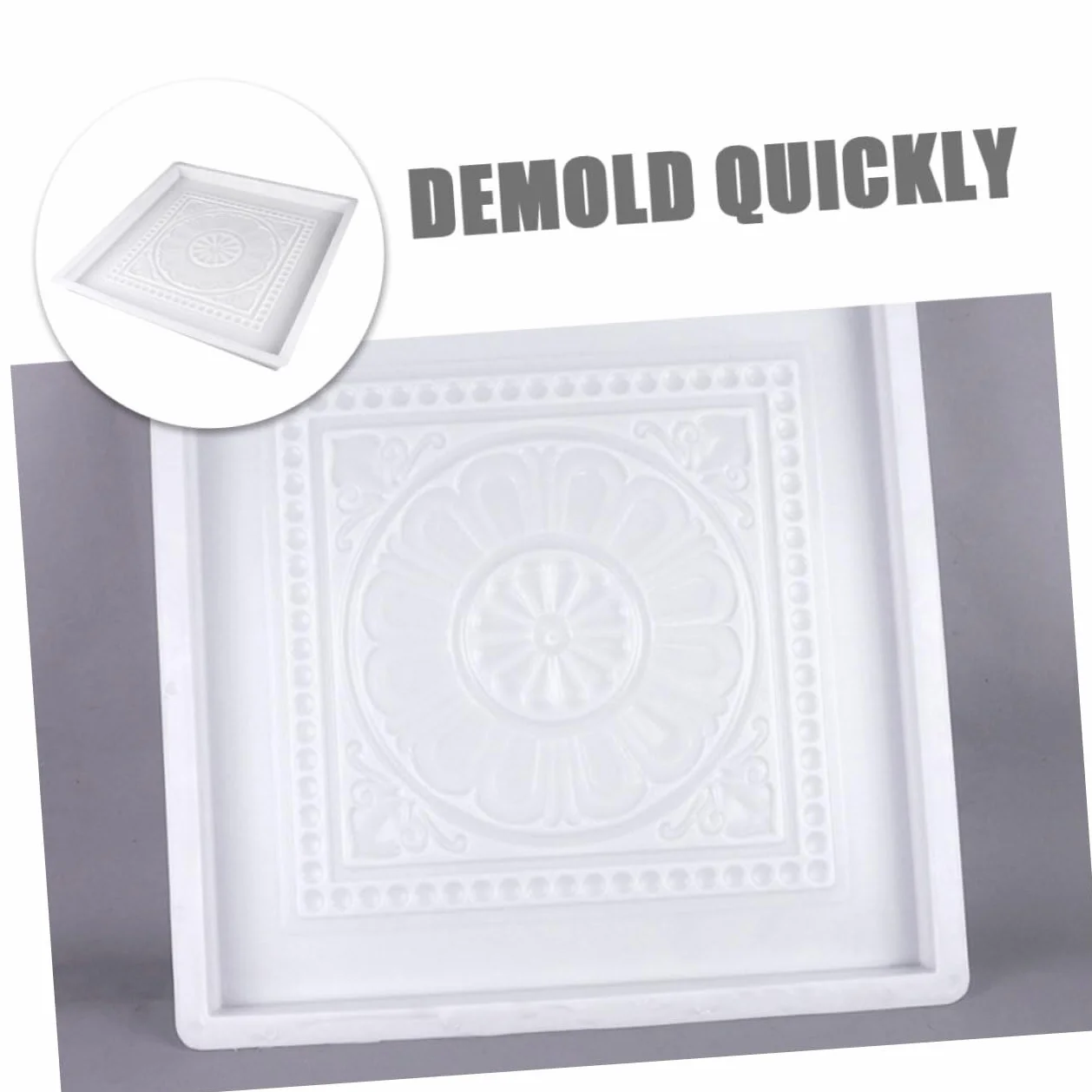 Bloques al Patios para Libre y Aire Fácil Rápida Molde de Estilo Antiguo Blanco, Plástico Resistente, Construcción