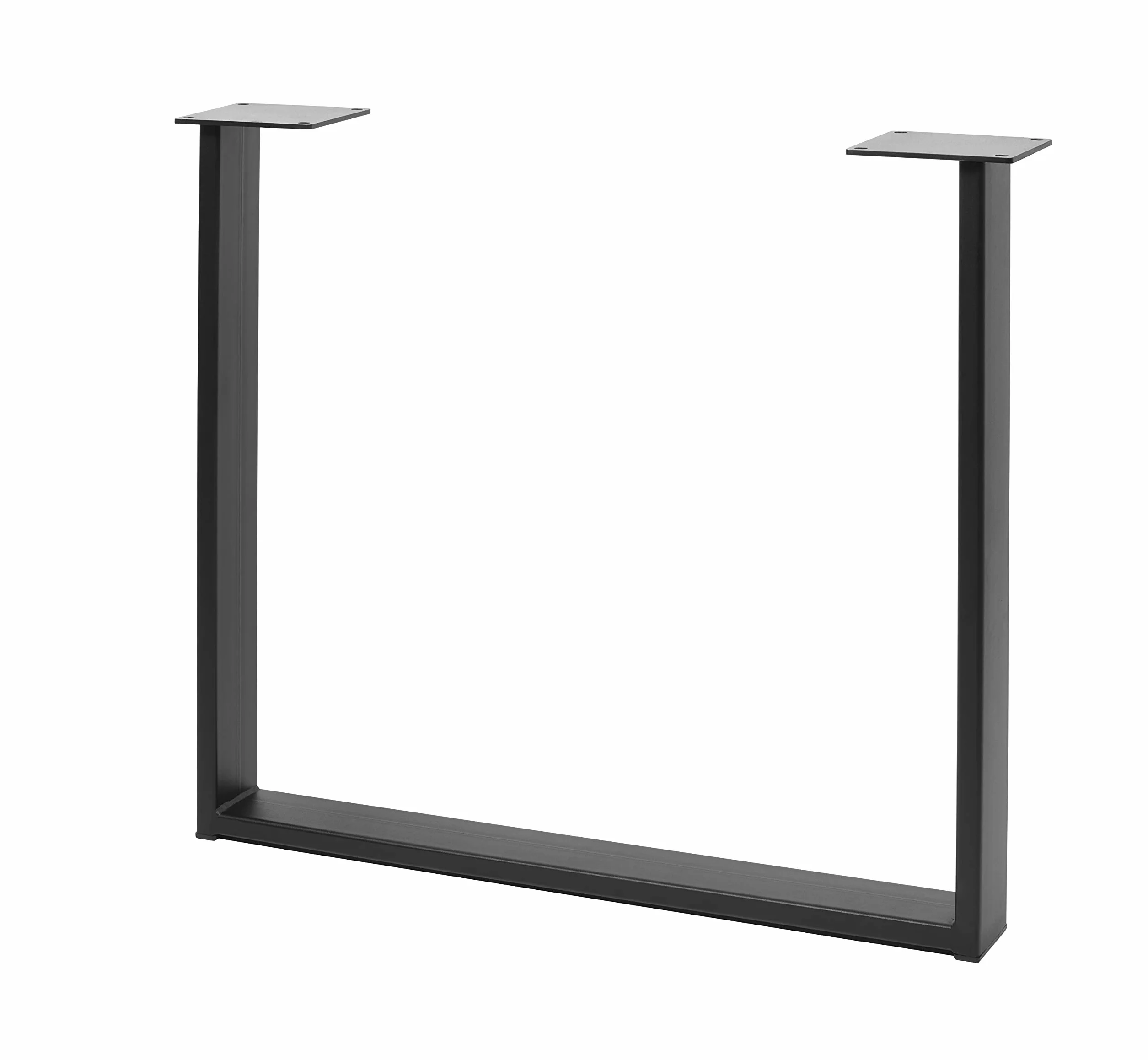 GTV - Patas de Marco Industria, rectángulo, Altura = 710 mm, Ancho = 820 mm, Perfil 80 x 20, Acero, Negro - Patas de Mesa de Metal - Soporte para Respaldo DIY Mesa de Comedor, Escritorio, Mesa de