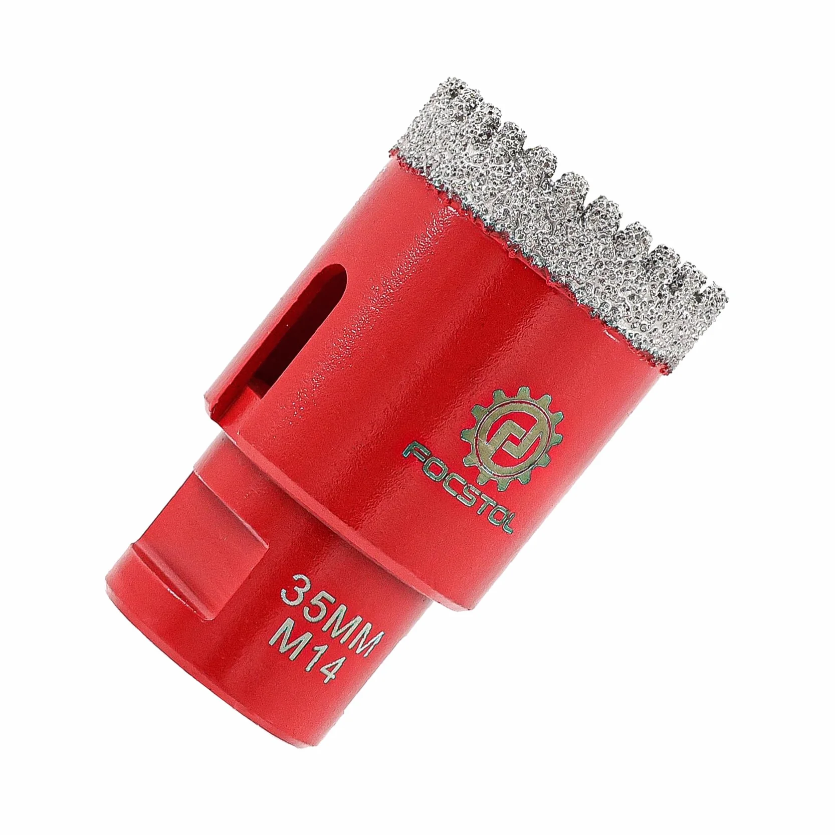Brocas Diamante para Porcelanico 35mm - FOCSTOL Broca Corona Diamante para Gres Porcelánico Mármol Granito M14 Rosca para Amoladora Angular