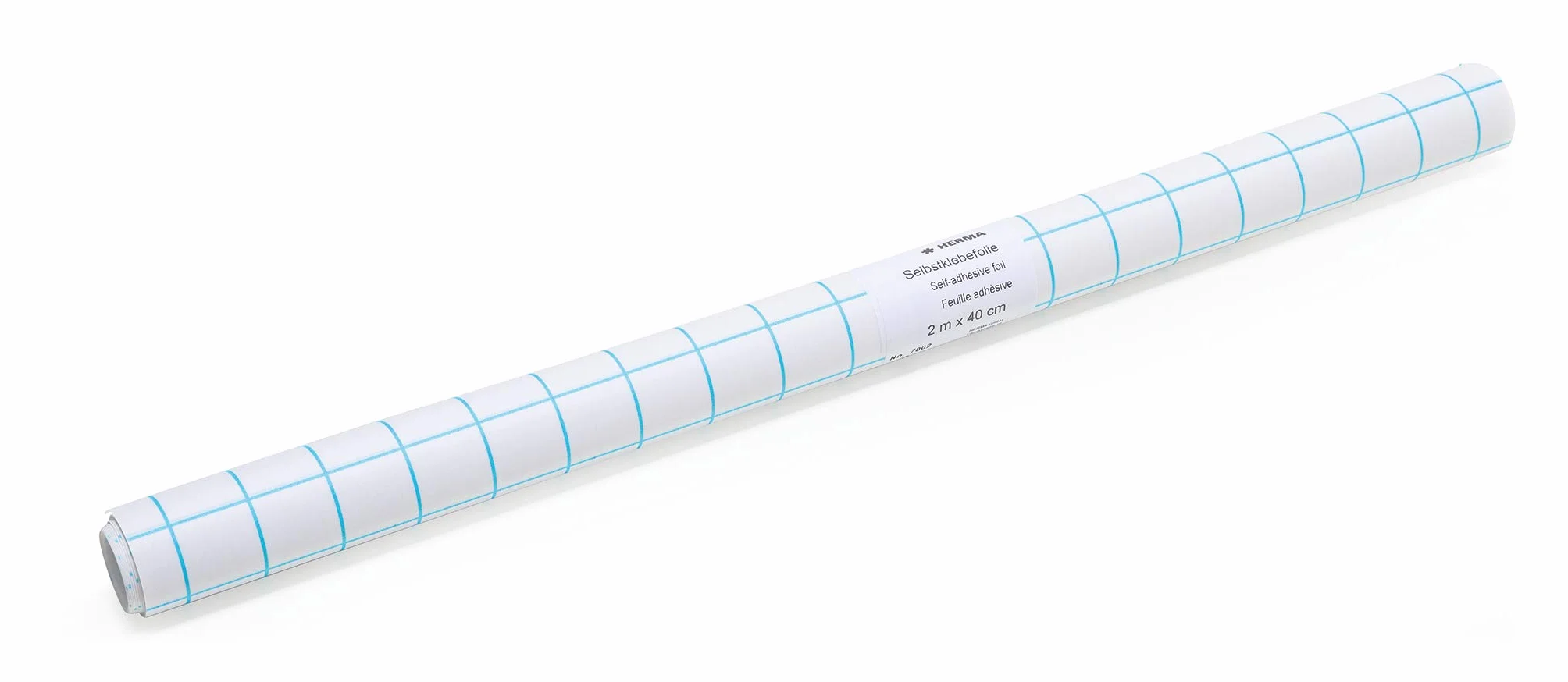 HERMA 7002 Forro para libros en rollo (2 m x 40 cm, autoadhesivo, brillante) transparente