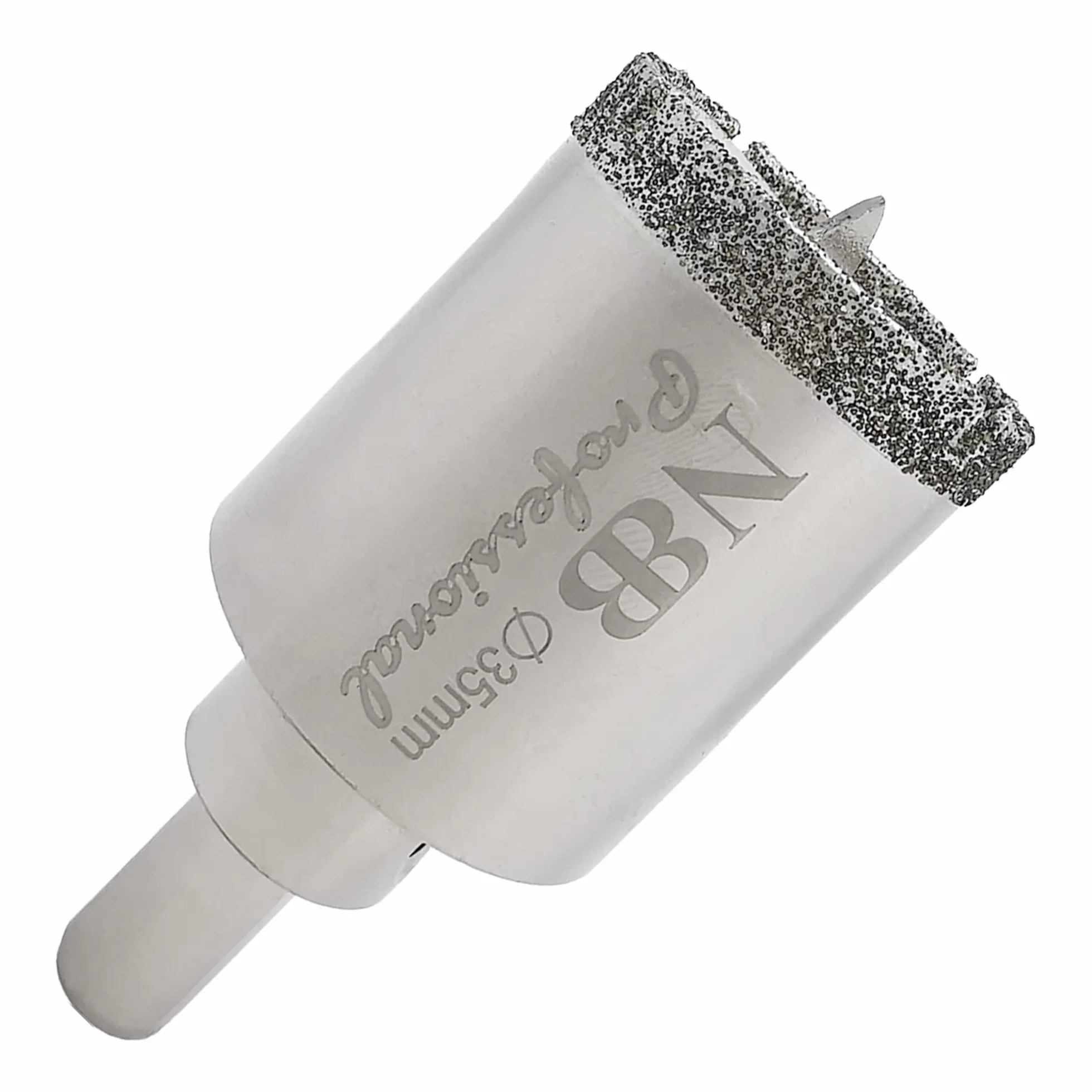 NBB Brocas de diamante con vástago triangular, corona diamante, taladrar en húmedo en mármol, piedra lujo, cerámica, granito, azulejo, vidrio, tec. galvanizada, en taladros de cable o sin cable(35mm)
