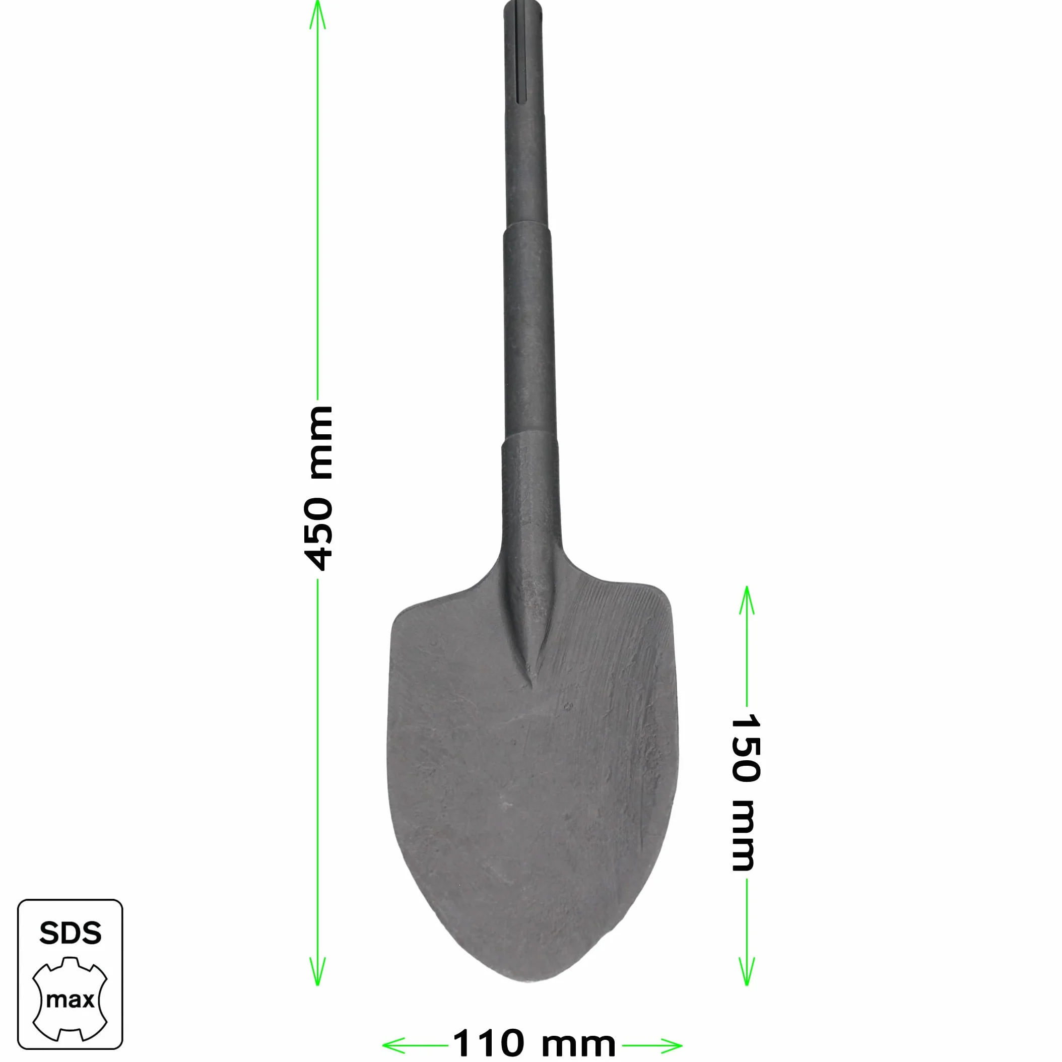 GEPCO SDS Max - Cincel para palas (110 x 450 mm)