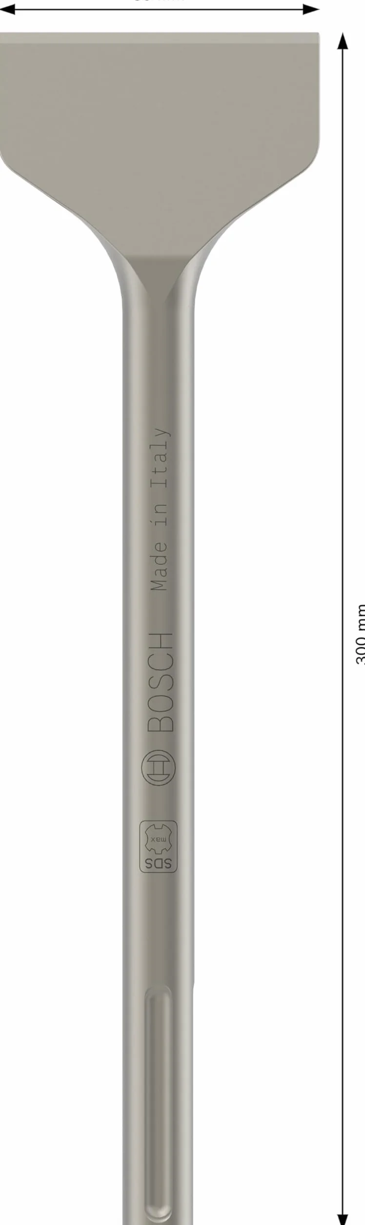 Bosch 1 618 601 019 - Cincel para azulejos SDS-max - 300 x 80 mm (pack de 1)