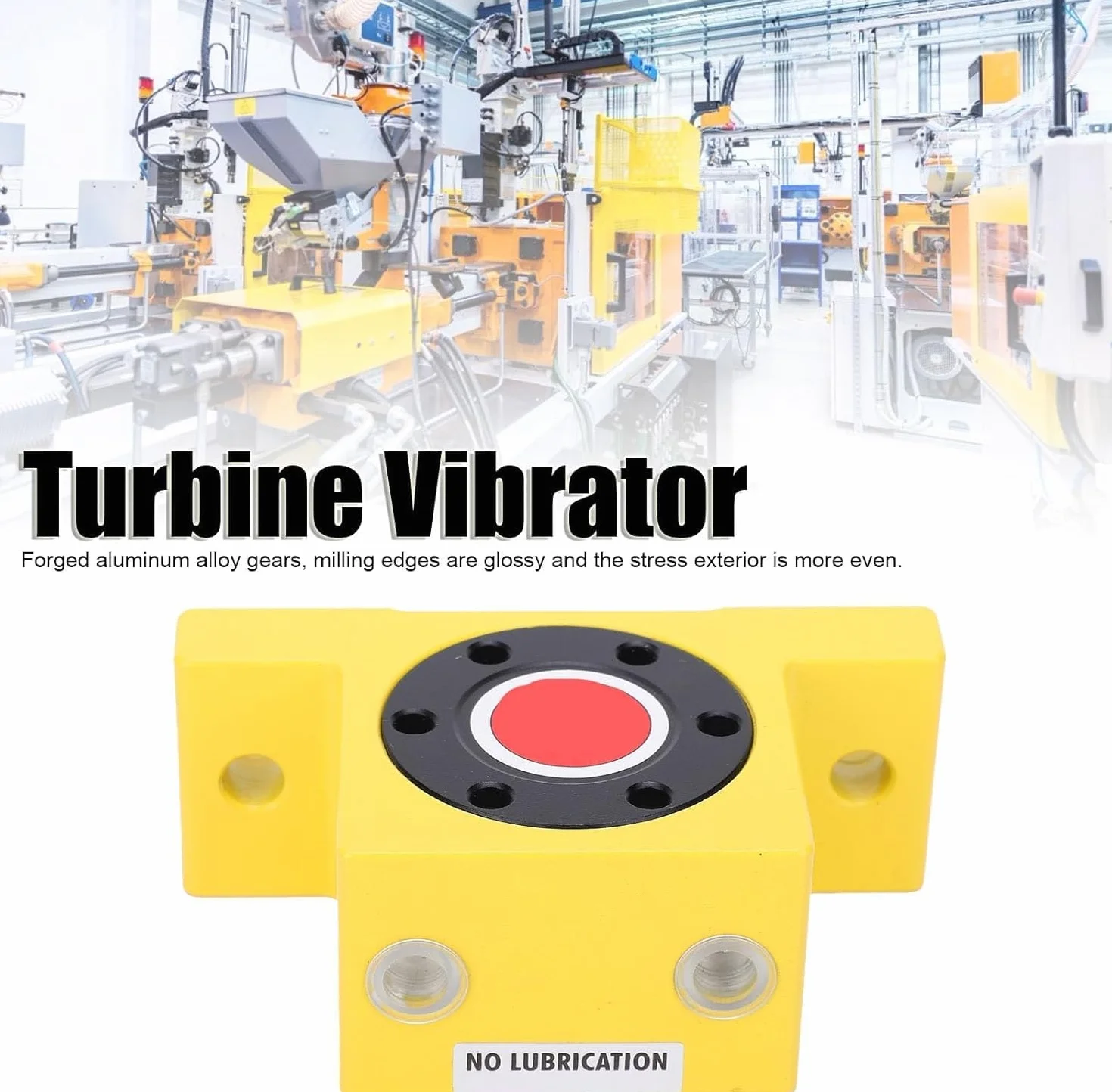 Vibrador de Turbina de Aire Gt8 G 1/8in Vibrador de Turbina de Aire Industrial Vibrador de Turbina Neumática 27500?37500rpm 840?2400N Accesorio para Uso Industrial