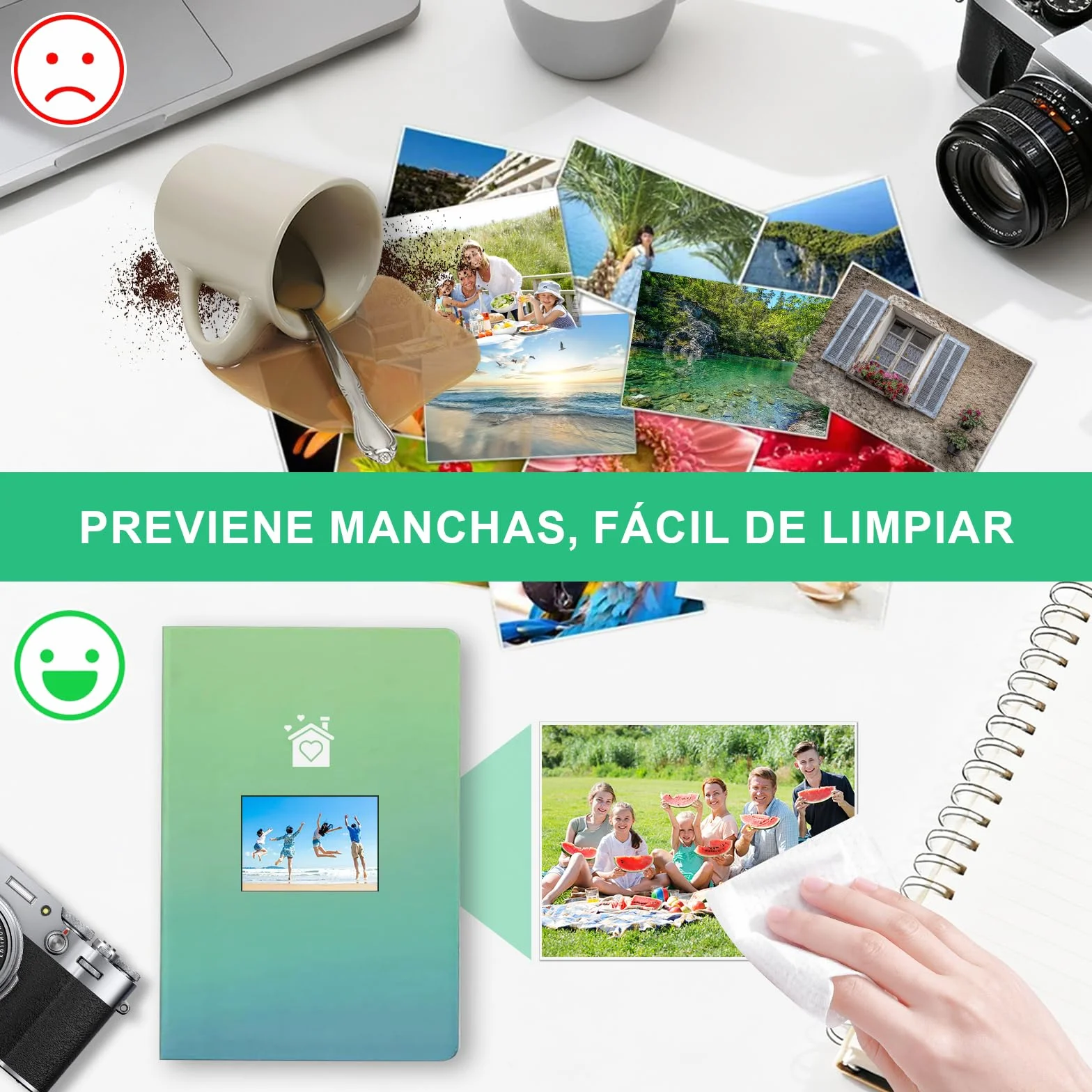 Fundas Transparentes 13 x 18 cm, Láminas Protectoras Plástico Impermeable para Fotos y Tarjetas