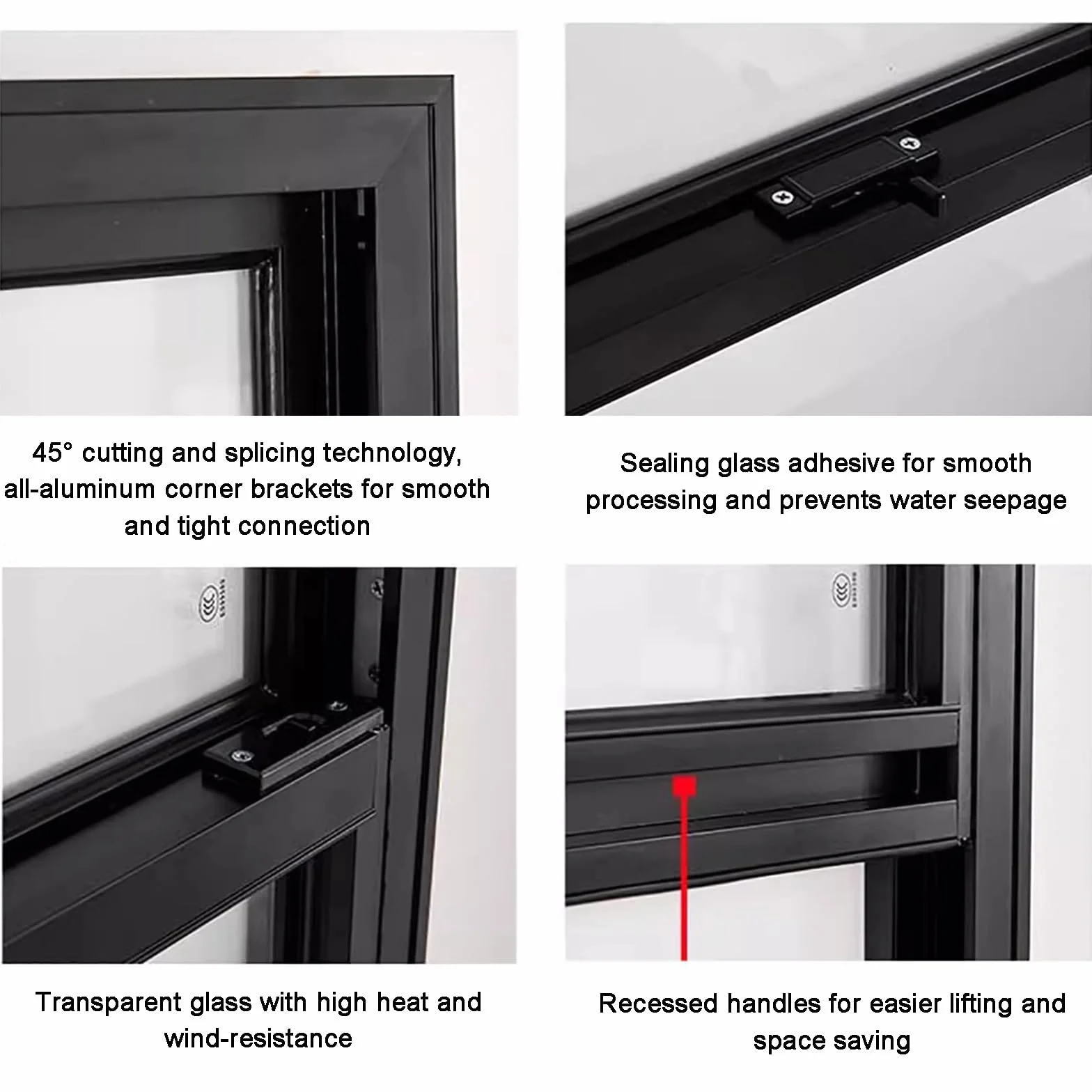 Ventana Corrediza Vertical, Montaje Empotrado Aleación De Aluminio Arriba Y Abajo Ventana Corrediza Con Mosquitera Y Vidrio Para Graneros/casas De Juegos/gallineros