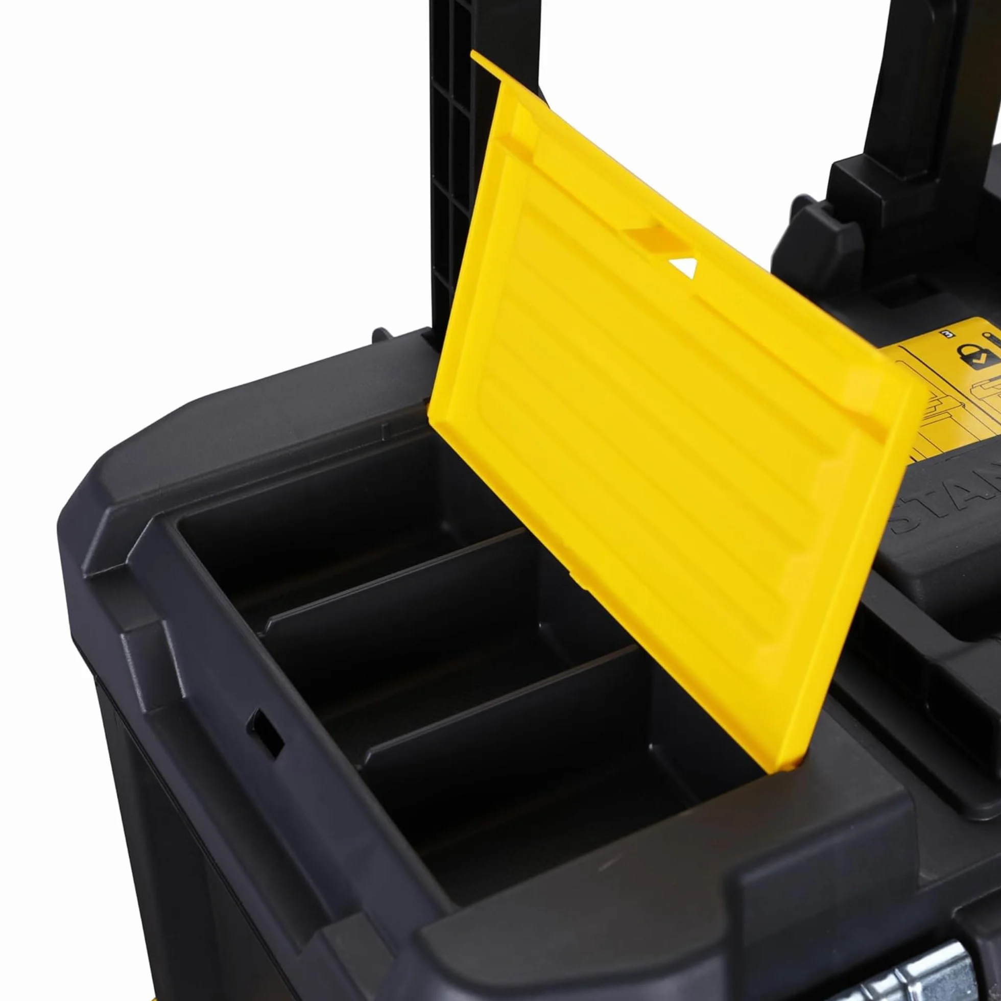 STANLEY Caja de Herramientas Rodante Esencial, Taller Móvil 3 en 1 con Unidades Apilables, Solución Portátil para Herramientas, STST1-80151.