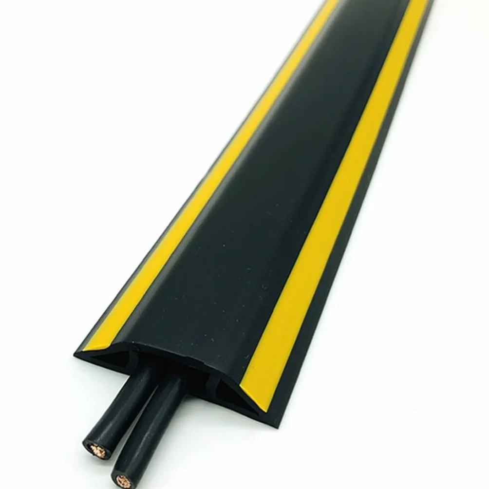 Canaleta Cables Suelo PVC Protector Cable Antiestampado 1m