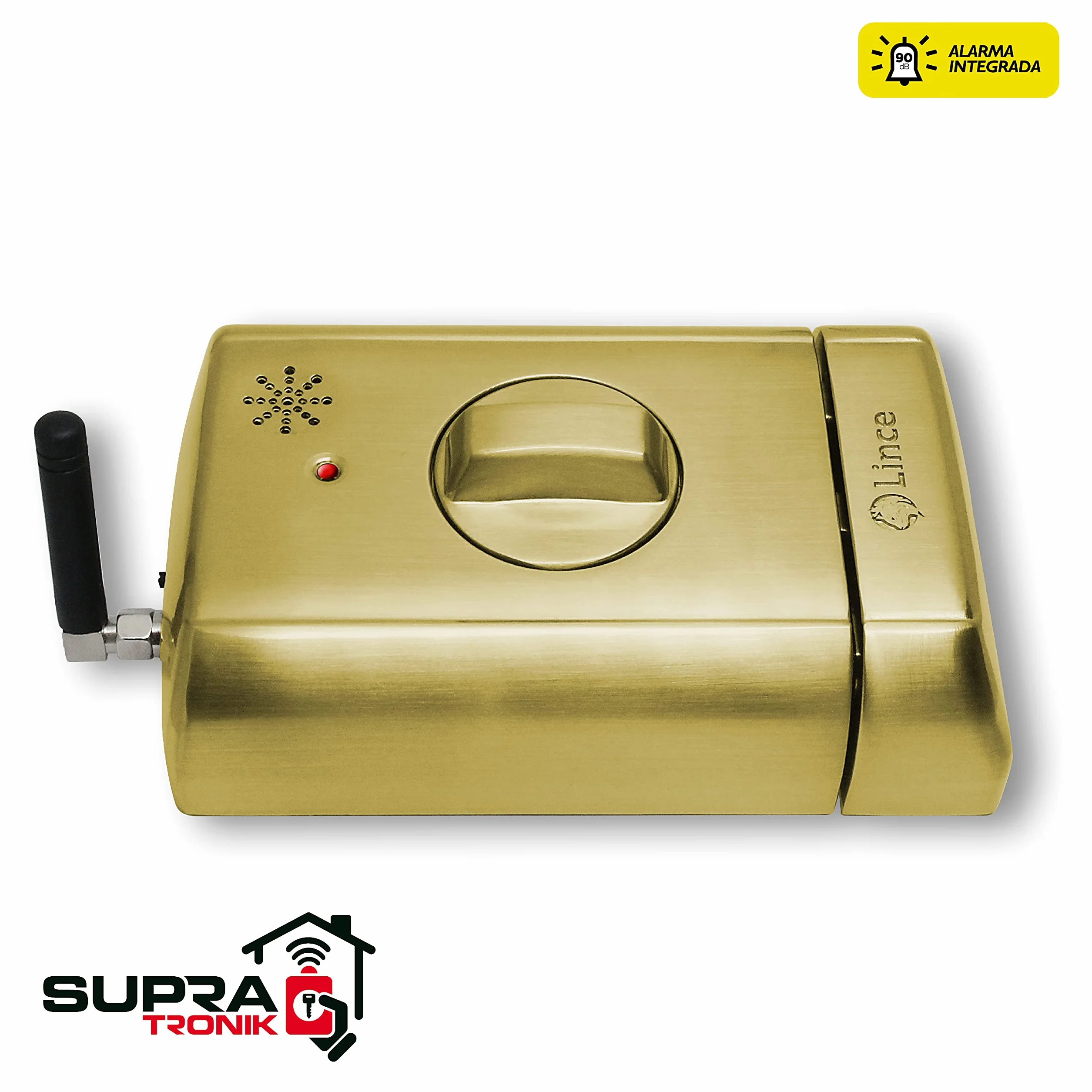Lince Cerradura electrónica Invisible con Alarma SUPRATONIK, Oro