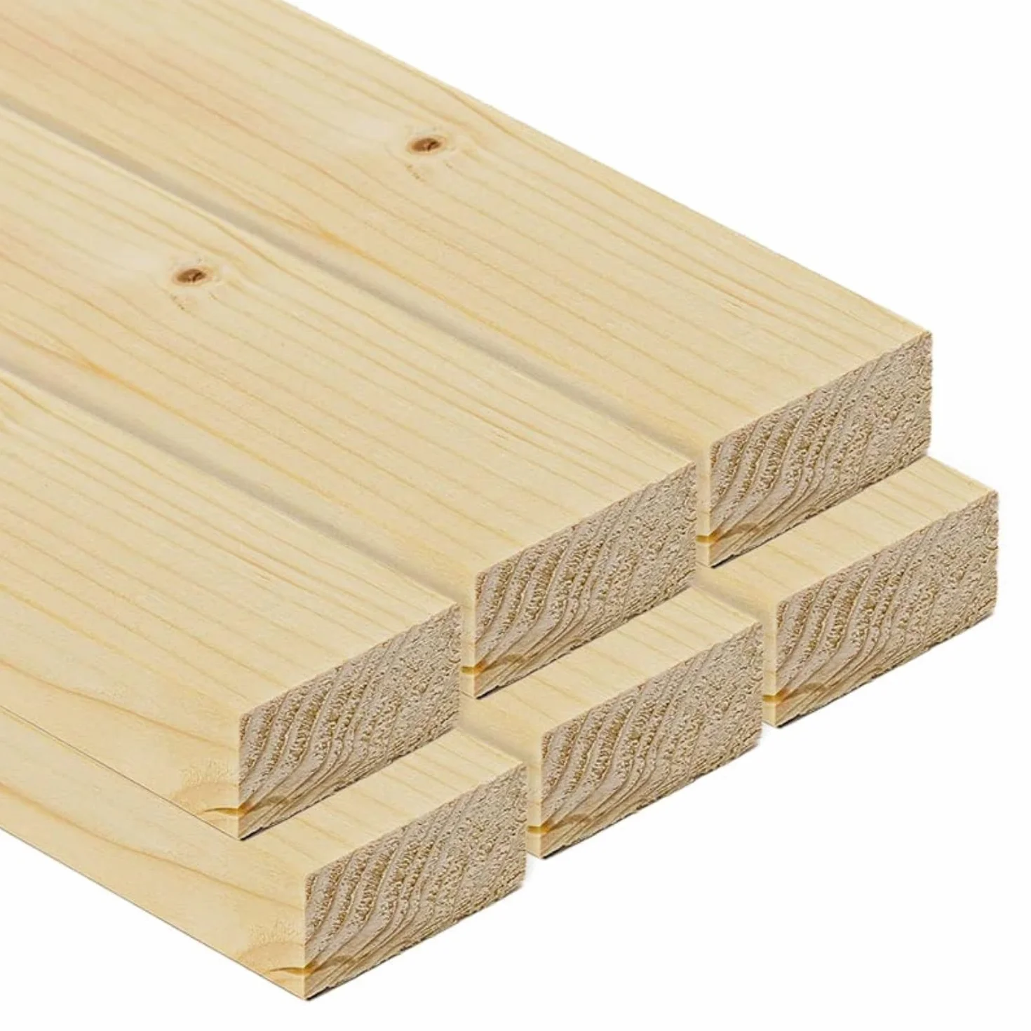 Twe - Listones de madera maciza de abeto 20 x 40 x 3 metros cepillados en cuatro lados con chaflán en aristas, fabricado en Italia, paquete de 6 unidades