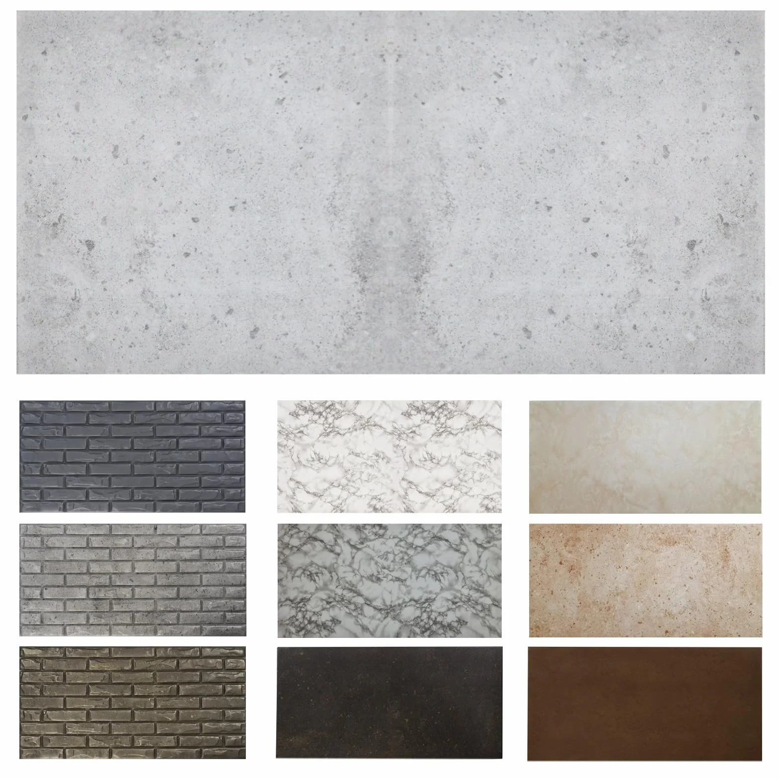 MDEKOR Paneles de pared de hormigón 50 x 100 cm | XPS 3D revestimiento de pared en aspecto de hormigón | 8 unidades = 4 m² Gray Light | paneles de 4,5 mm de grosor | placas decorativas de poliestireno
