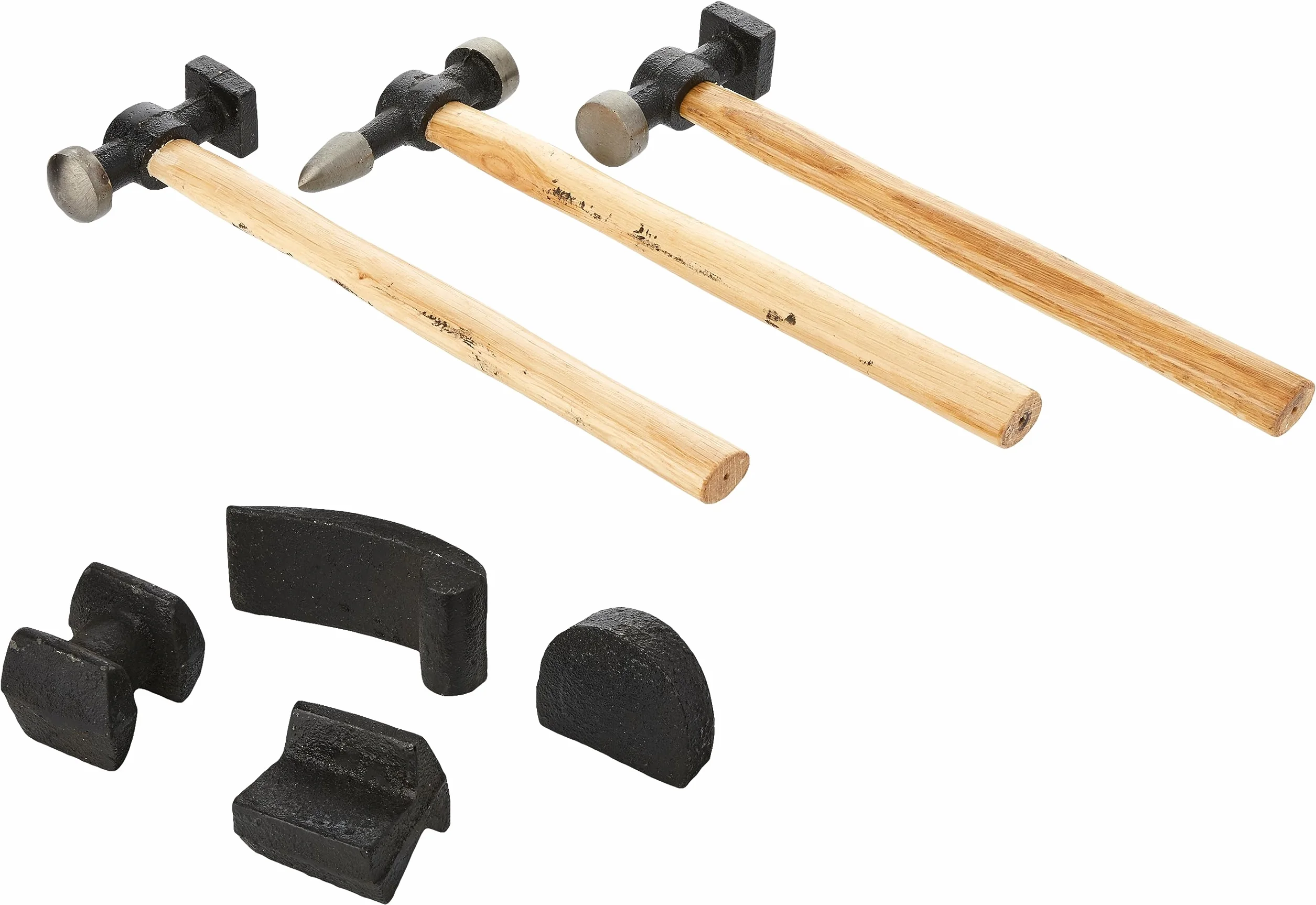 Mannesmann M 207-R (6) Juego de herramientas para enderezar, Marrón, 7 piezas